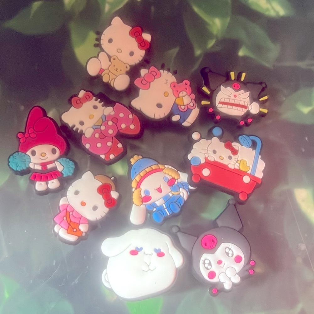 10 Hello Kitty Croc Charms Jibbit Shoe Charm Disney Croc Charms